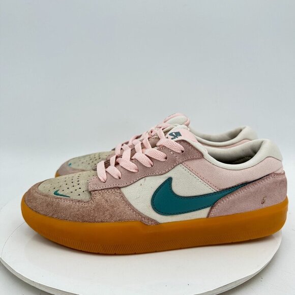 Nike Force 58 SB Men Size 8 DV5477-600 Pink Bloom Teal Gum Training Shoes - Picture 1 of 11